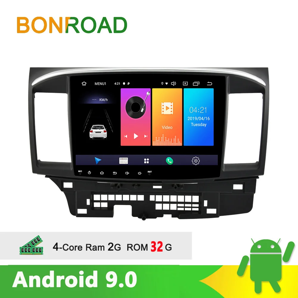 Автомобильный мультимедийный плеер Bonroad 2 din Android 9 0 стереоприемник автомобильное