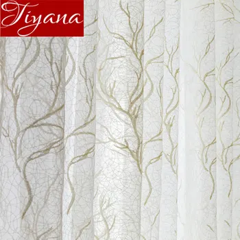 

Geometric Bird Nest Curtain for Living Room Sheer Voile for Window Bedroom Tulle Drape Kitchen Custom Made Cortinas M156#30
