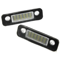 Feu de plaque d'immatriculation LED 12V, sans erreur, pour Ford Fiesta Fusion Mondeo MK2, 2 pièces, 1332916 
