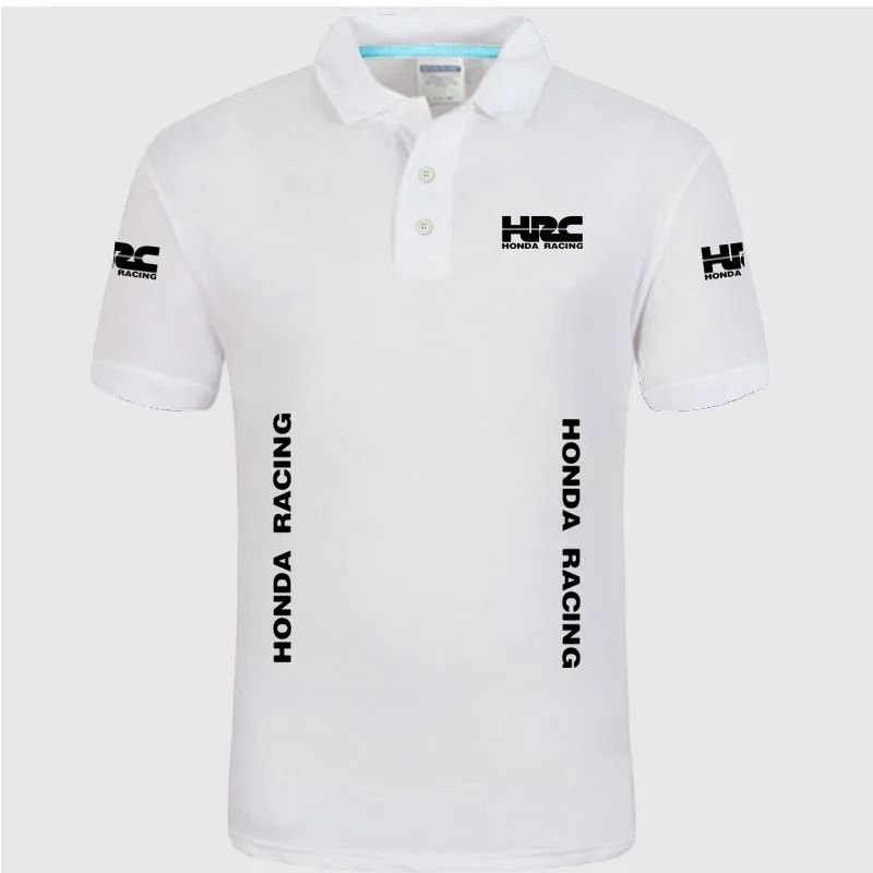 Summer men short sleeve polos mens shirts tops HRC polo shirt - Цвет: Белый