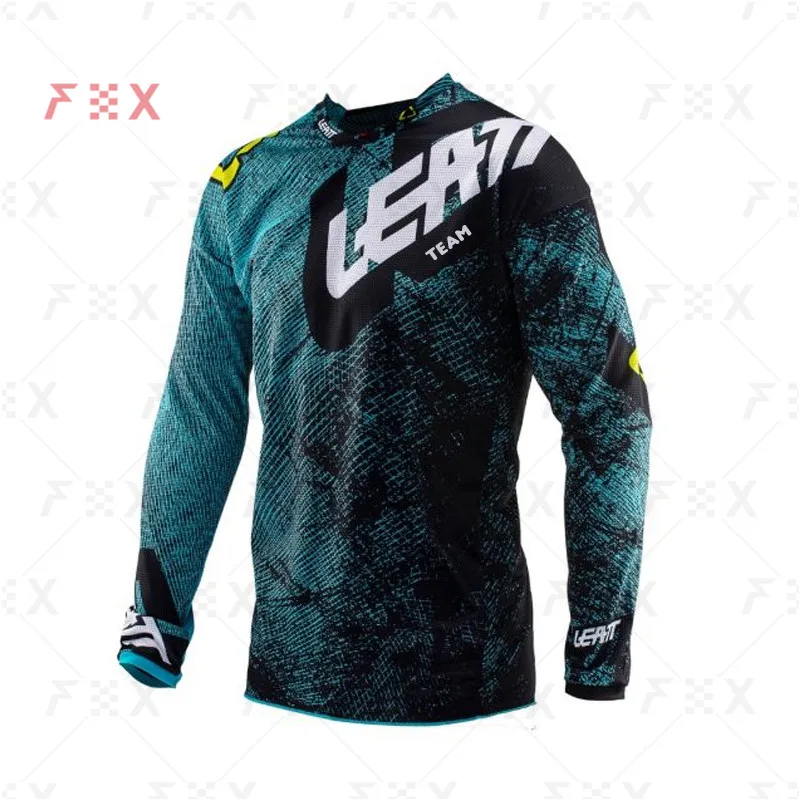team Leatt Motorcycle Mountain Bike Team Downhill Jersey Offroad DH MX Bicycle Locomotive Shirt Cross Country racing | Спорт и