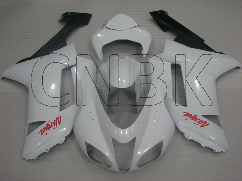 Ninja Zx 6r 07 обтекатель 2008 Белый Черный Обтекатели Zx6r 2007 Обтекатели|Полные комплекты