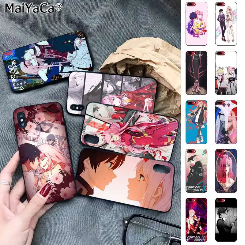 Чехол для телефона MaiYaCa Anime girl Hiro Zero Two Darling In The Franxx Apple iphone 11 pro 8 7 66S Plus X XS MAX 5S SE