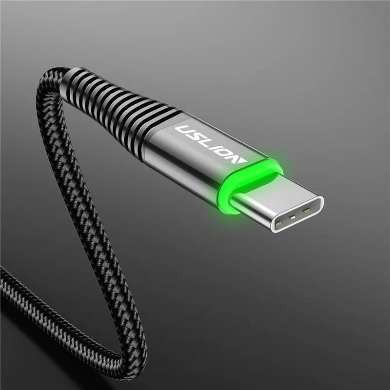 ตัวเลือกสินค้า สายชาร์จ USB Type-C 3A ชาร์จเร็ว 0.5/1/2 เมตร ใช้ได้กับ Samsung Xiaomi Huawei