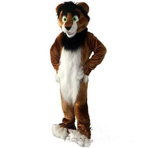 Brown Husky Fox Dog Mascot Costume Fursuit Suits Cosplay Party Game Dress Outfits Clothing Carnival Halloween Xmas Easter Adults
