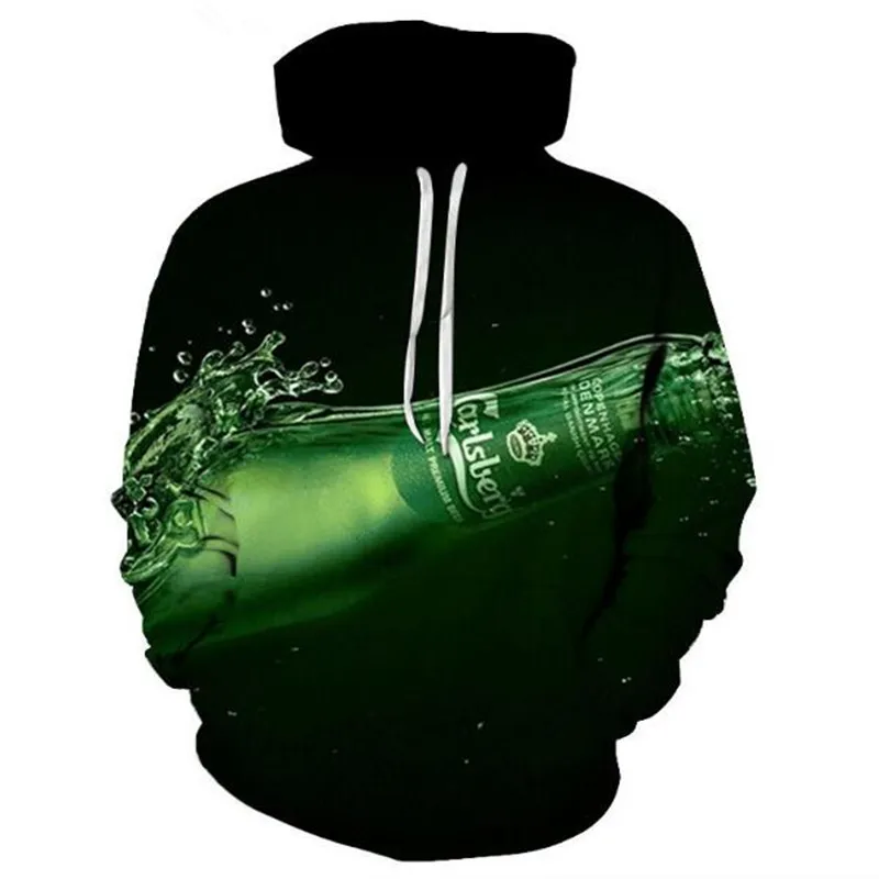Новые модные толстовки с 3D принтом пивной/Драконий шар/Токийский Гуль и другие серии мужчин/женщин осень и зима толстовки