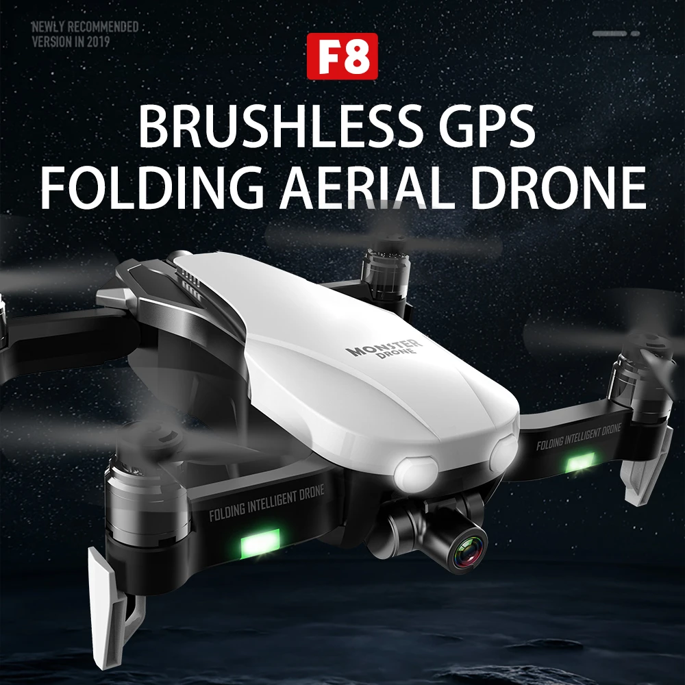 Радиоуправляемый Дрон F8 gps Дрон с Wifi FPV 4K HD камерой бесщеточный Квадрокоптер расстояние 1200 м Fly 27 Mins VS F11 K1 SG906 X12 Дрон