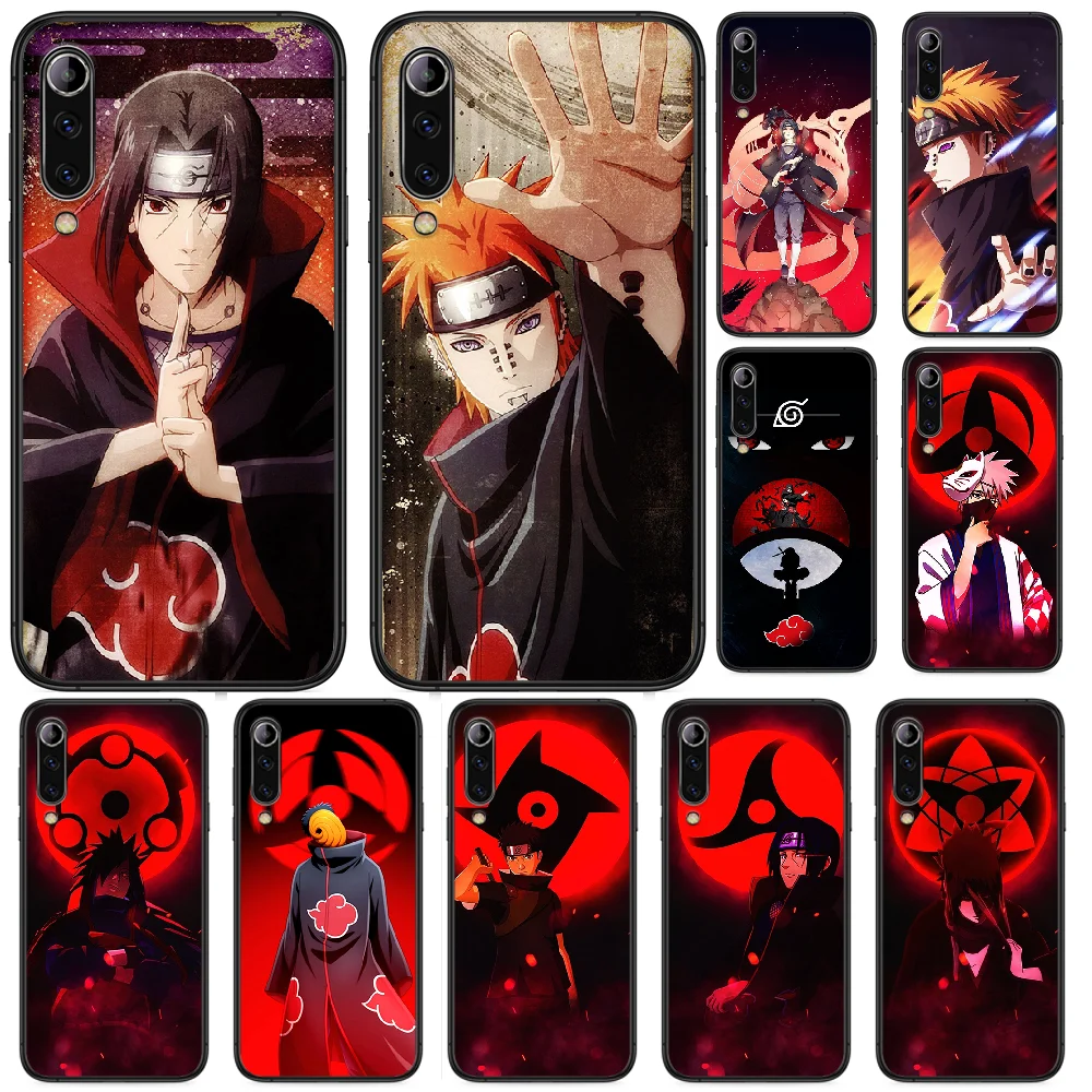 Чехол Naruto Akatsuki Pain Uchiha Itachi для Xiaomi Mi 6 8 A1 Note3 A2 9 CC9 9T A3 MIX 2 2S 3 Lite SE Pro black hoesjes|Бамперы| |