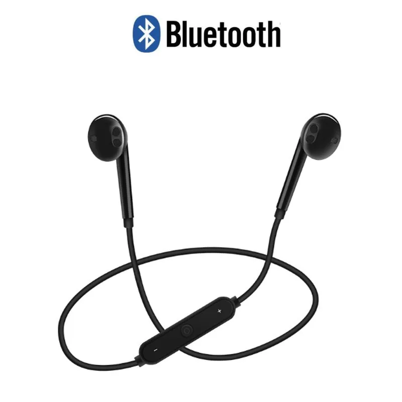 Bluetooth наушники гарнитура Спортивные Беспроводные S6 стерео шейные вкладыши с