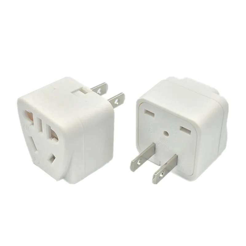 CN/AU/EU to USA 2-pin Travel Plug Adapter