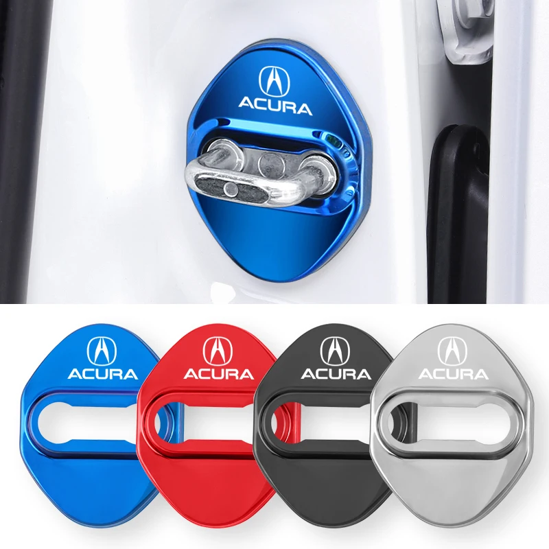 4Pcs Car Door Lock Rust Protection Cover Accessories For Acura CSX RL TLX TL RLX MDX RDX RSX NSX ILX ZDX TSX INTEGRA CDX | Автомобили и