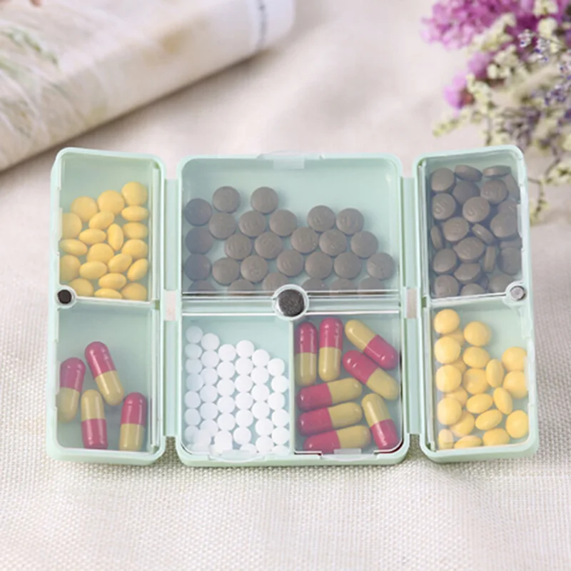 Pastillero Semanal Plegable Soporte Para Medicina Divisor De P ldoras 