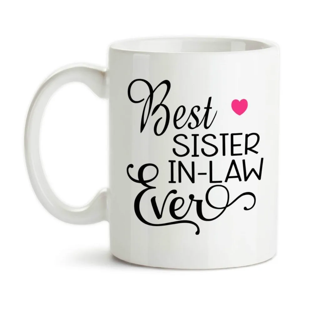 Best Sister In Law Ever Mug Milk Beer Travel Cup Porcelain Coffee Tea Cups | Дом и сад