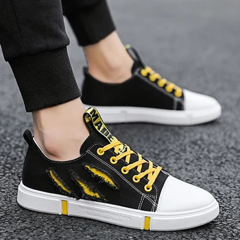 

Spring and Autumn New Canvas Shoes Wild Korean Version Fashion Men's Casual Board Shoes off white brand casual shoes men