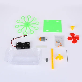 

DIY Bubble machine STEAM education Toy Assembly foaming machine Boy Girl bubble Water Blowing Toys Science Experiment Children