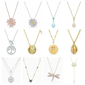 

High Quality Original SWA Necklace with Original Engraving 2020 New Jewelry Gift for Women Luxury Jewelry Free Shipping