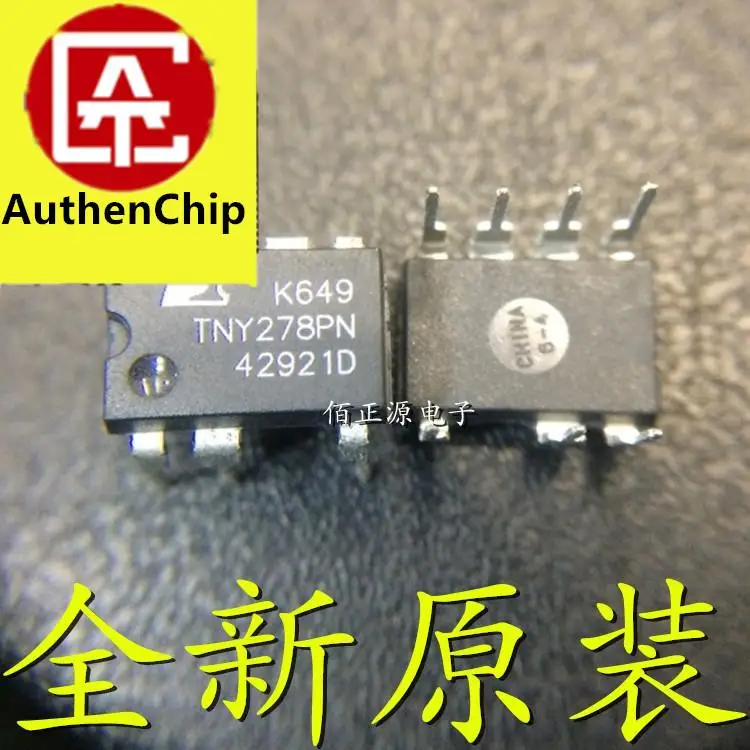 

10 шт., 100% оригинальные новые модели TNY278PN TNY278P, чип управления питанием IC, прямая вилка DIP-7
