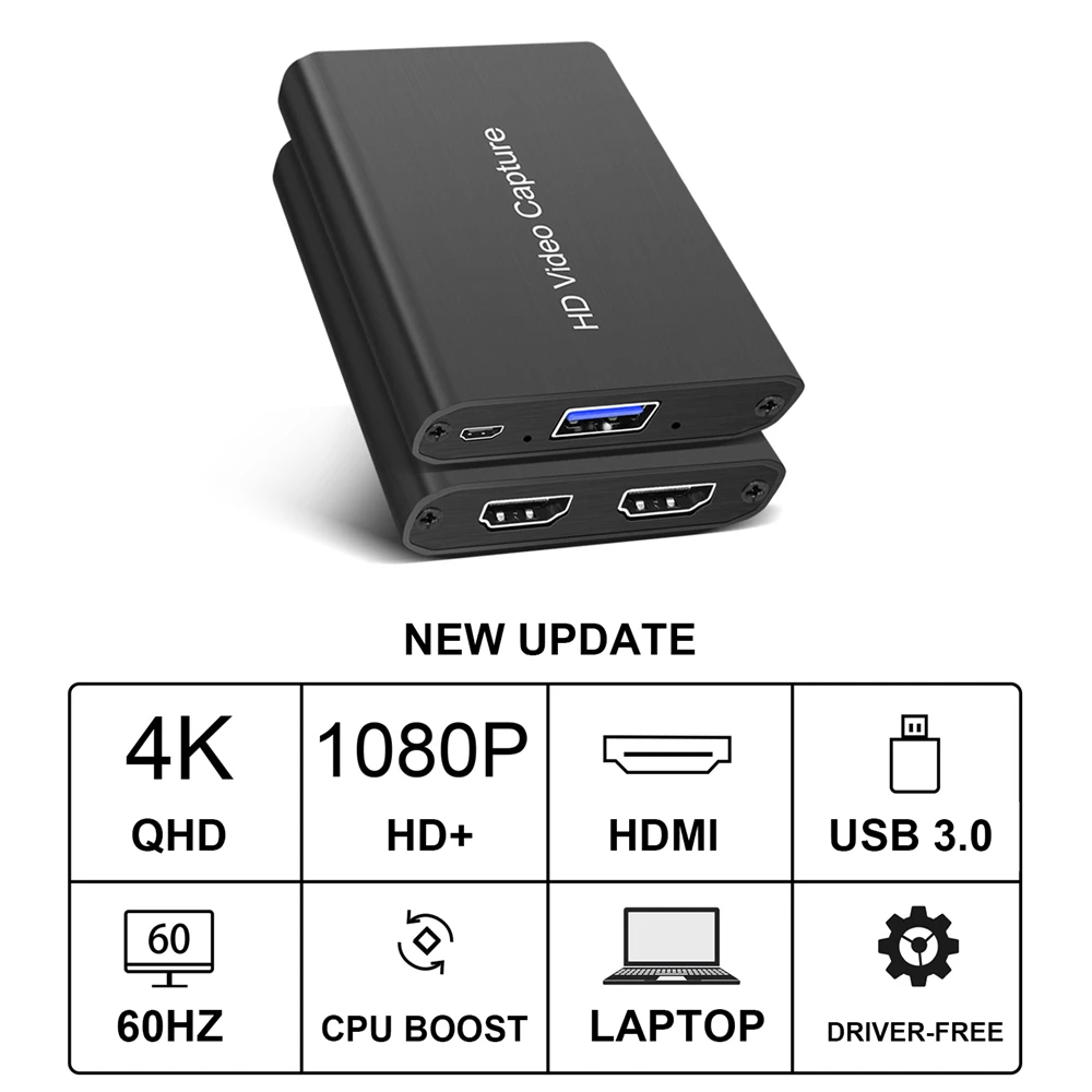 Usb3 0 4k Video Capture Card 1080p Hd Video Capture Device For Game Record Live Streaming Broadcast Support Win 10 Linux Video Tv Tuner Cards Aliexpress