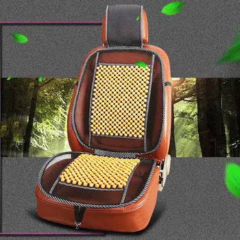 

Universal Massage Wood Beads Car Seat Cover Summer Cooling Cushion Mesh Mat Car Styling