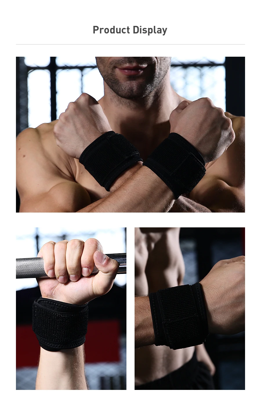 Компрессионный Браслет Модные эластичные наручные обернутые повязки для тяжелой атлетики дышащая Регулируемая Защита