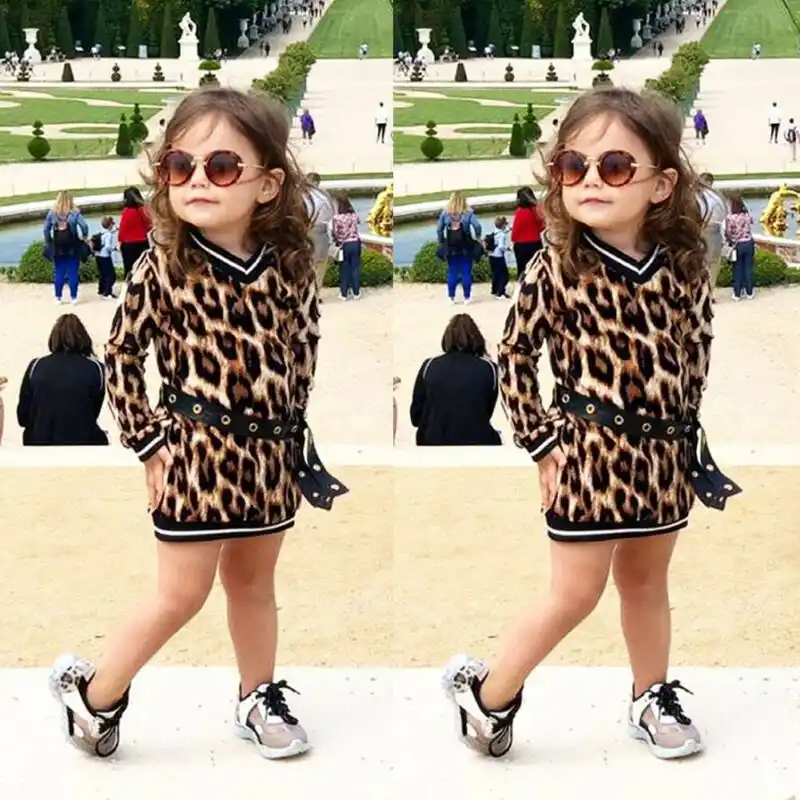 baby girl leopard dress
