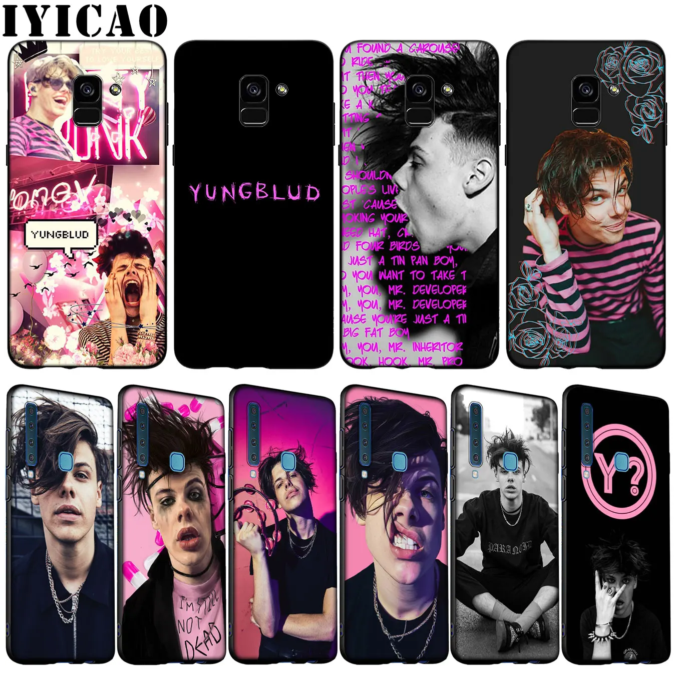 Мягкий силиконовый чехол Yungblud для телефона Samsung Galaxy A6 A7 A8 A9 2018 A3 A5 2016 2017 Note 9 8 10 Plus 20