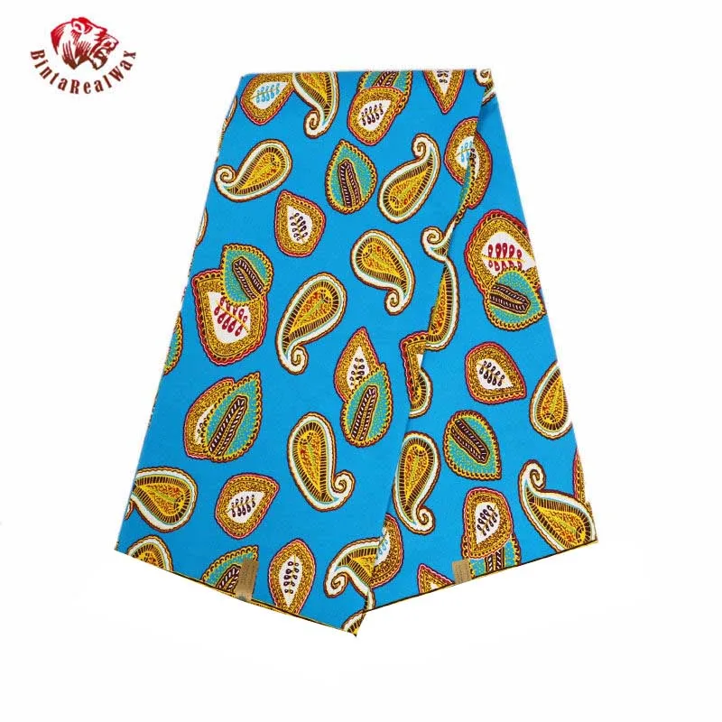 Полиэстер воск принты ткань Анкара бинта реальные воск высокое качество 6 ярдов африканская ткань для вечерние платье PL538
