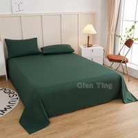 New Product 1pc 100%Polyester Solid Flat Sheet Mattress Covert(pillowcases need order ) 2