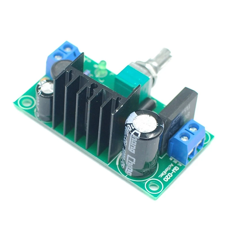 

New Diy Kit Electric LM 317 Adjustable Voltage Regulator Step Down Power Supply Module With Led Meter Board