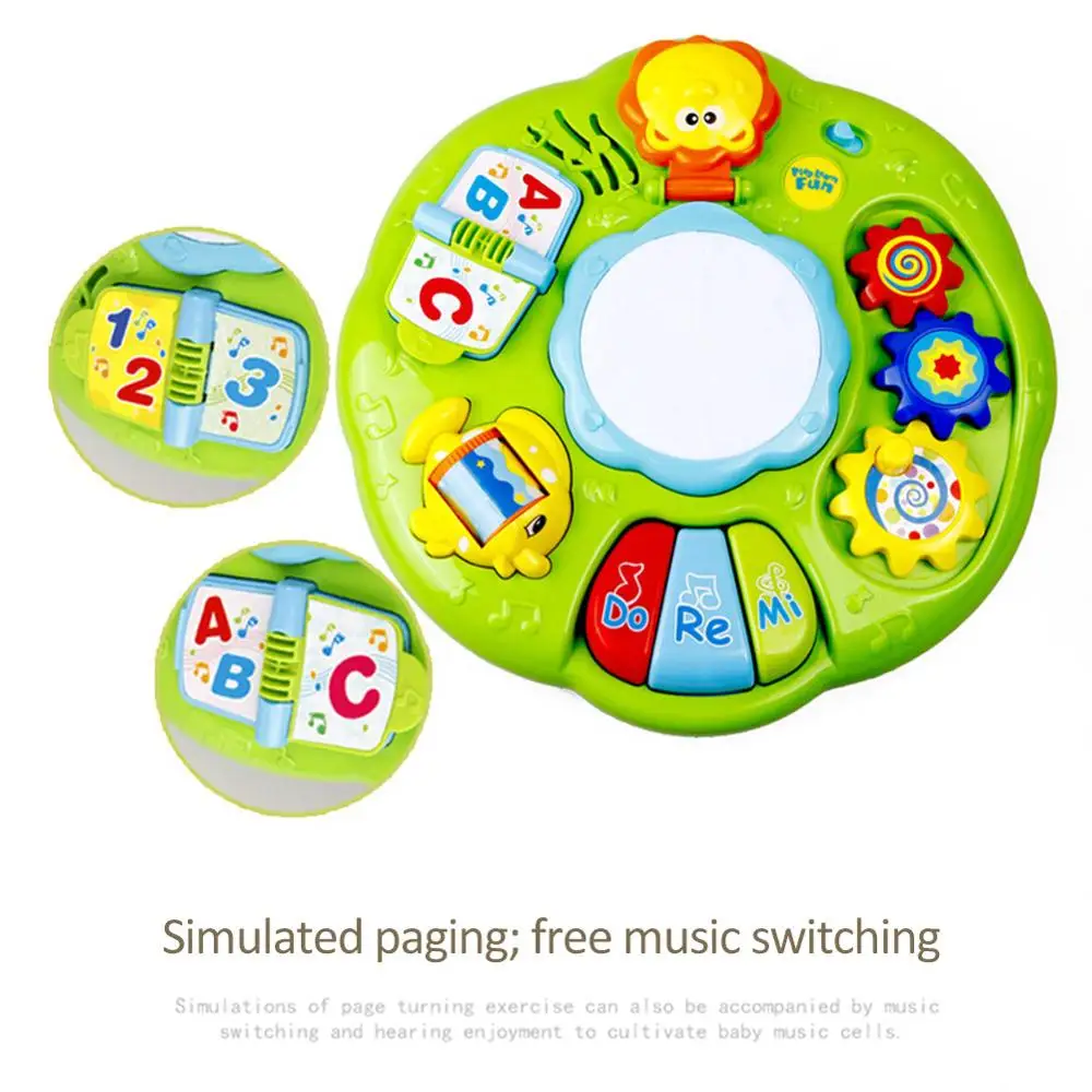  Baby Music Learning Table Multifunctional Game Table For Toddlers With Colorful Light Sound Early E