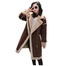 Женское пальто из искусственного меха, Модное теплое пальто, зимнее пальто в британском стиле из овечьей шерсти высокого качества размера плюс, женские пальто