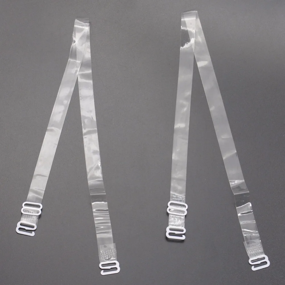 3 Pair/set Adjustable Bra Shoulder Straps Women Invisible transparent Underwear Bra Set Shoulder Straps TPU Clear#137