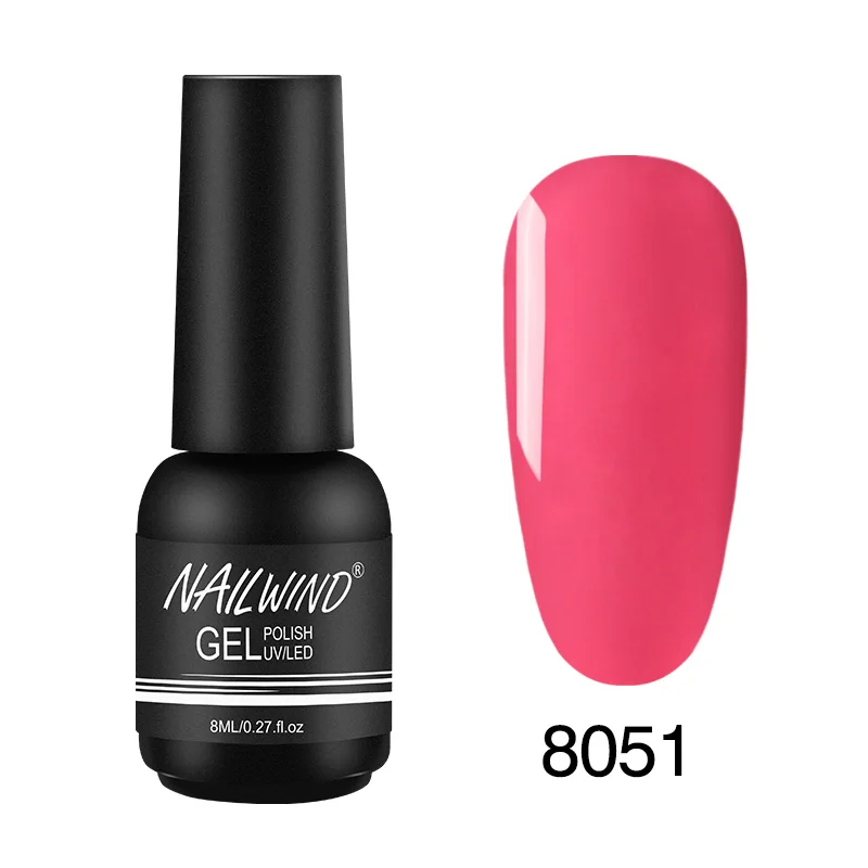 8051 Гель nailwind лак для ногтей базовый топ нужен УФ светодиодный светильник чистый цвет Полупостоянный маникюрный лак Гибридный гель для ногтей - Цвет: 8051