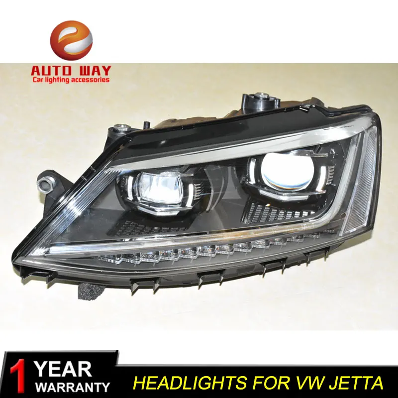 Чехол для автомобильной фары VW jetta MK6 2012 2017 светодиодсветодиодный DRL двухлучевые