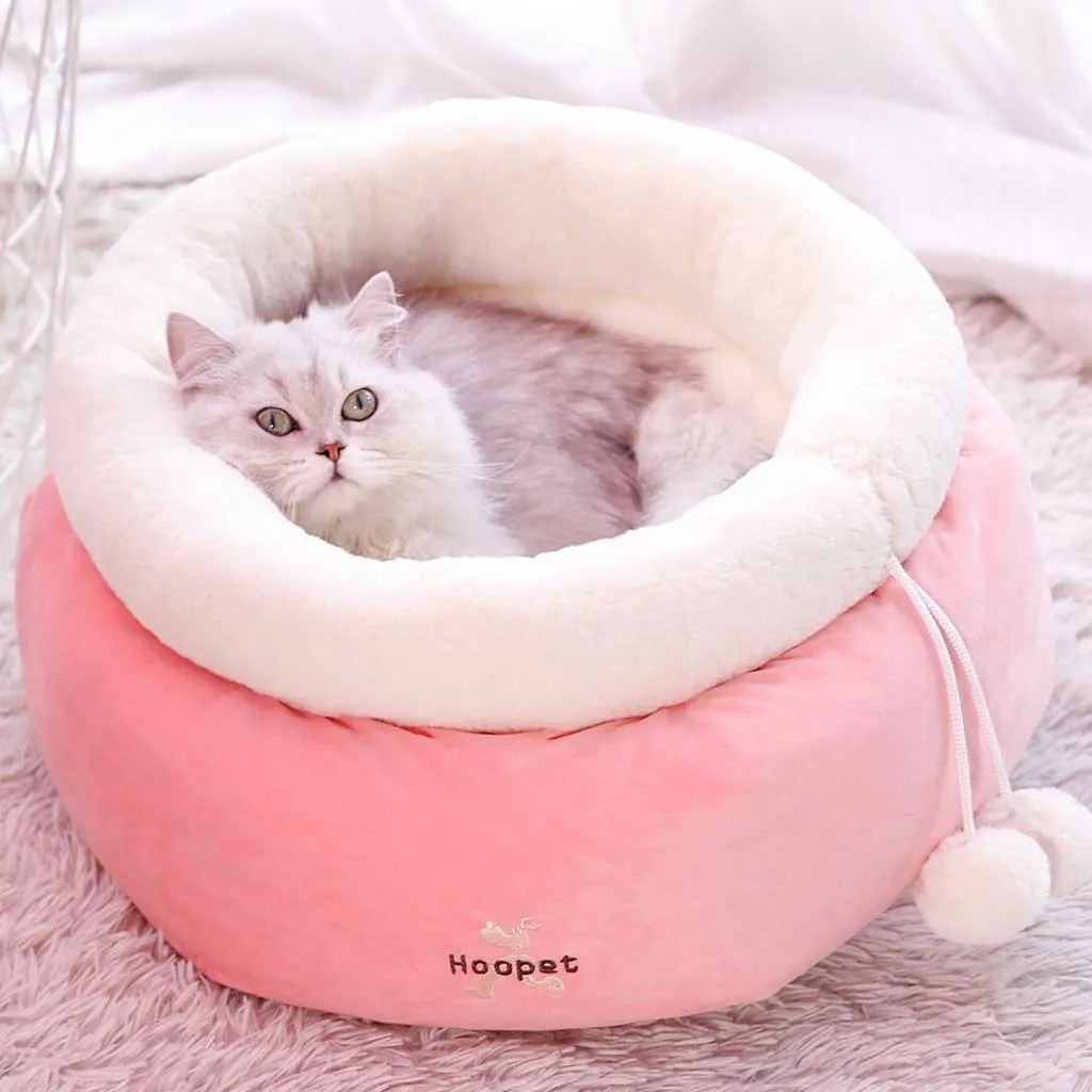 Кровать для кошек модная собачья кровать питомник маленькая для кошек домашних животных щенков круглая кровать домик мягкая теплая подушка гнездо для кошек кровать коврик для кошек диван принадлежности