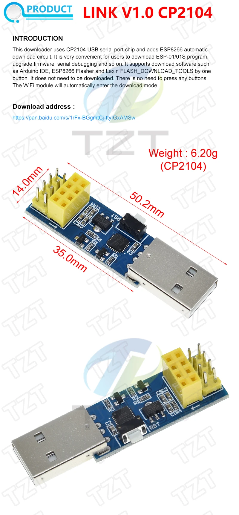 CH340G CP2104 USB Zu ESP8266 ESP-01 ESP-01S WIFI Modul Programmierer Adapter Download Debug Link Kit für Arduino LINK v1.0 CH9102F – Detail 7