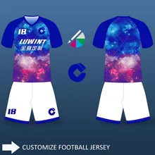 Индивидуальные футбольные Джерси костюм с коротким рукавом футбольная форма ребенок взрослый футбольная команда спортивная одежда