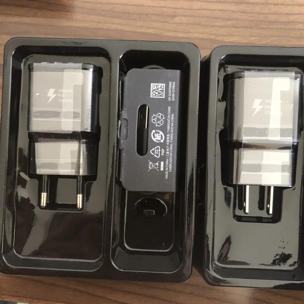 Travel Adapter US/EU Plug Fast Charging Wall Quick Charger 1.2M Original USB Type C Cable For Samsung S8 S9 S10e S10 Plus