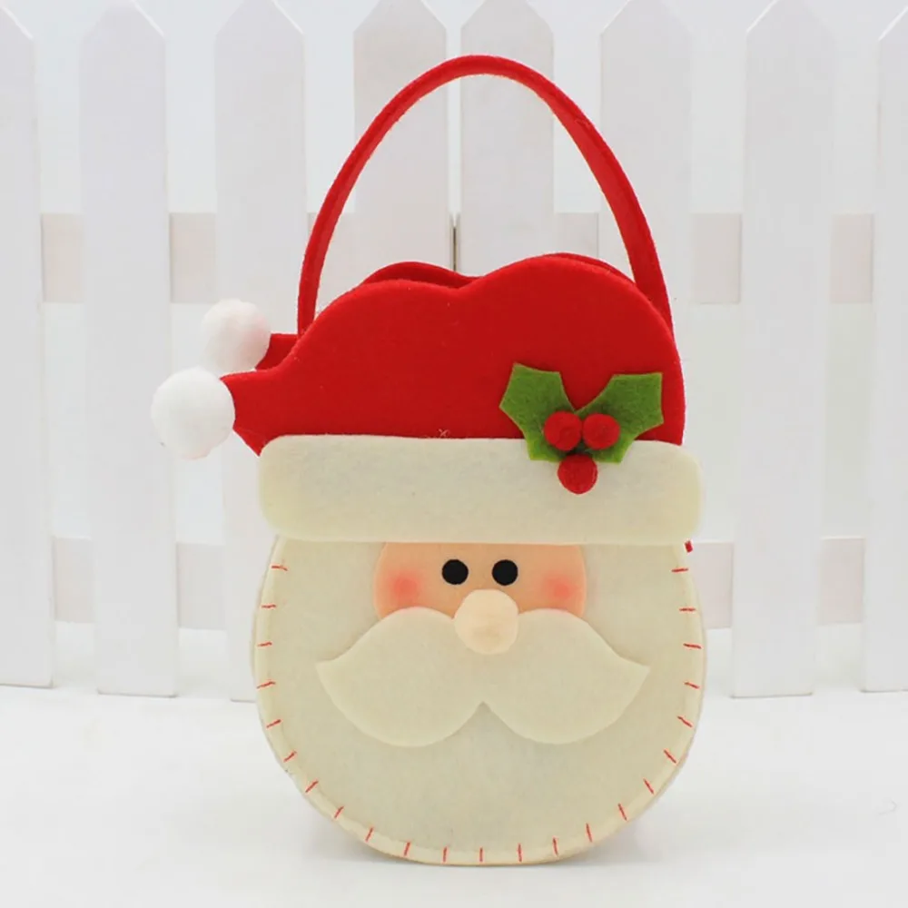 Merry Christmas сумки снеговик лося милые конфеты упаковка для яблока сумка-мешок Дети Рождественский подарок Ozdoby boszonarodzeniowe дропшиппинг