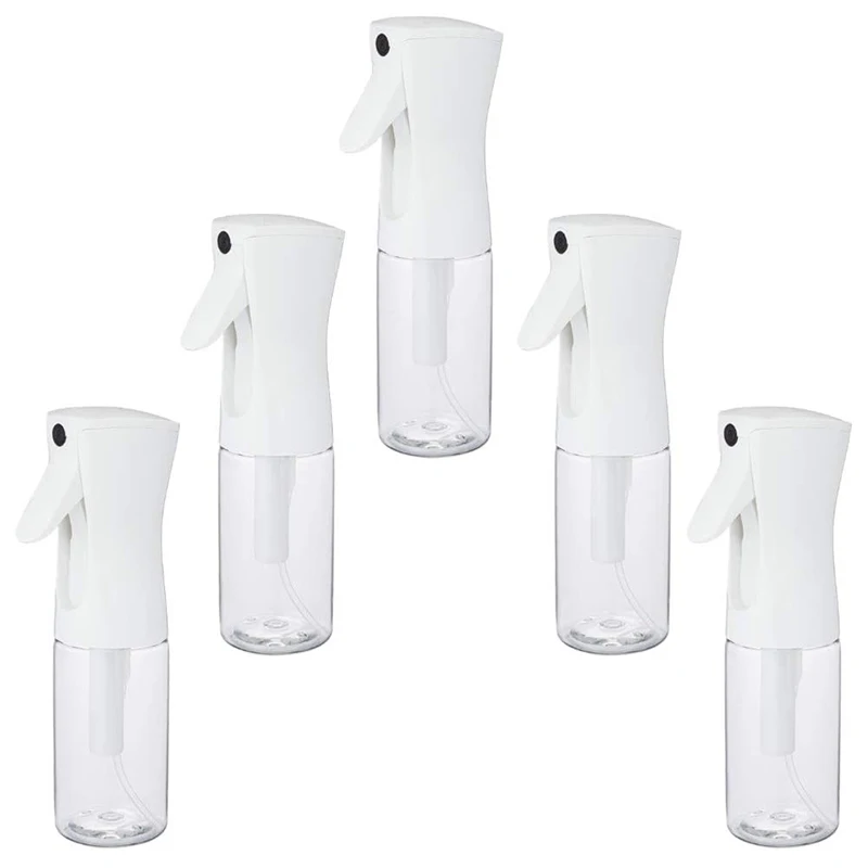 

Mini Sprayers (5 Pack) - 150ML Clear Fine Mist Sprayers for Curly Hair, Hairstyling, Plants Refillable Fine Mist Bottle