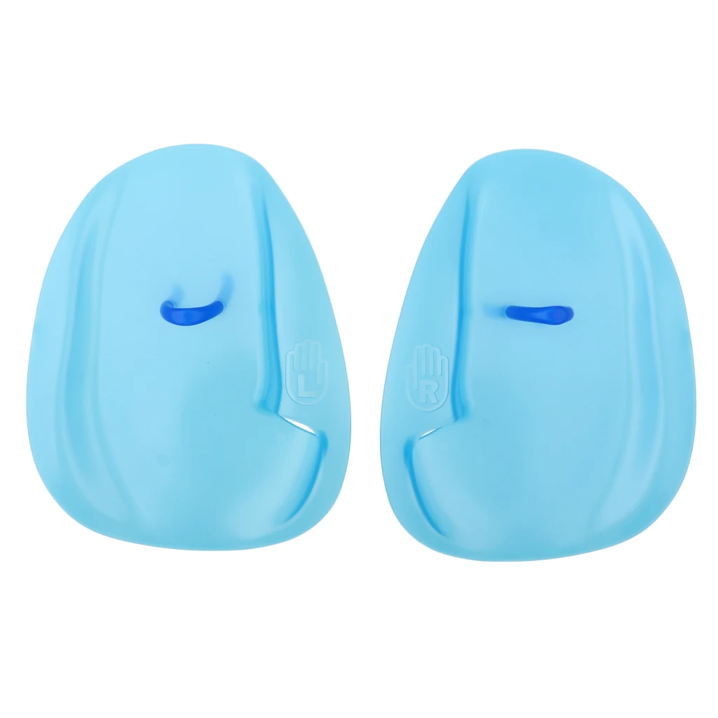 1 Pair Swimming Surfing Diving Aquatic Fitness Water Resistance Training Hand Paddles Flippers Webbed Gloves - S /M