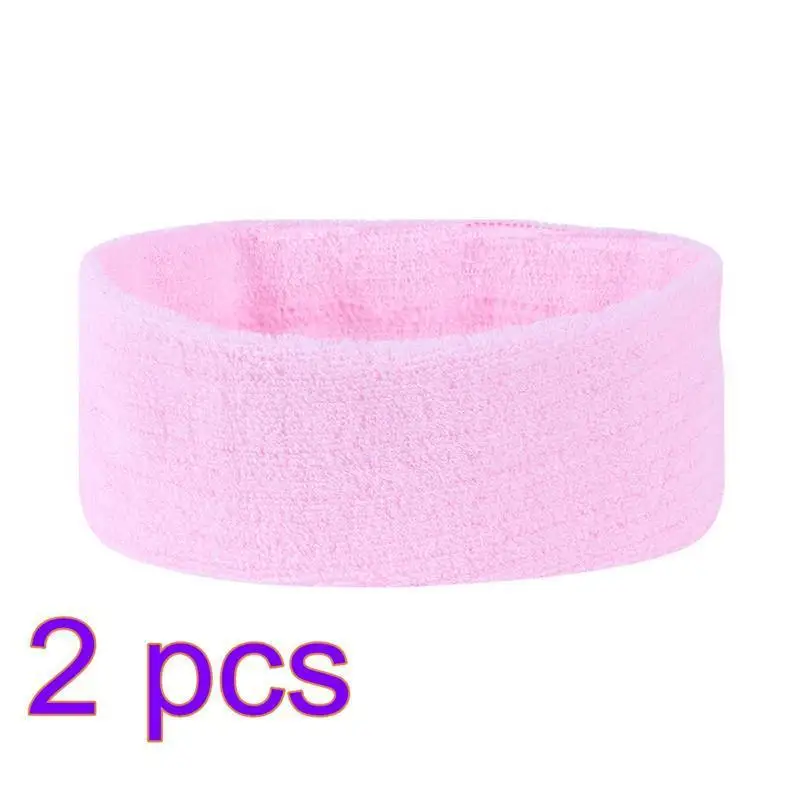2 шт спортивные повязки для йоги спа-повязка лица Make Up wrap Head махровая ткань