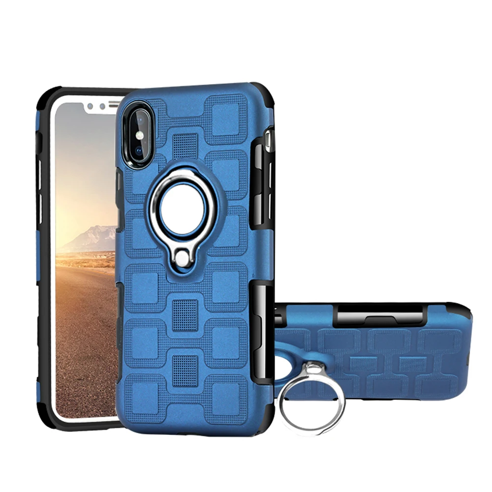 iPhone Xs 冰立方二合一磁吸支架壳 (32)