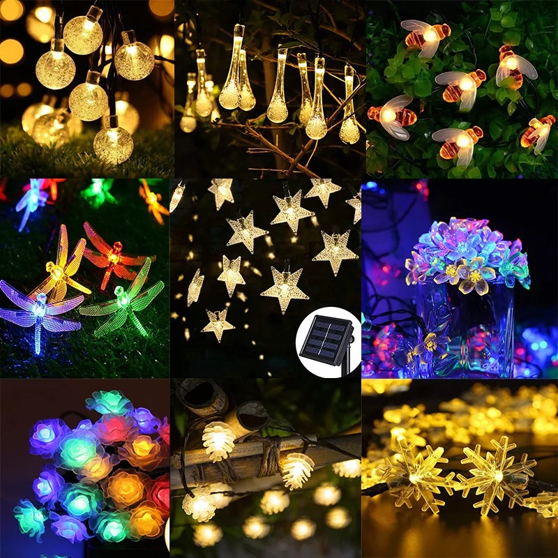 LED Crystal Garland Lights - Garlands