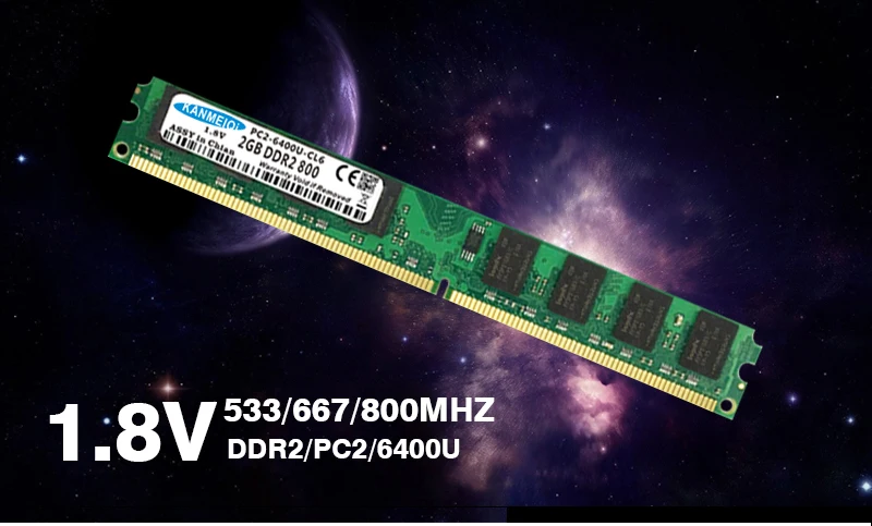 JINMEIQI 4 Гб (2 шт. X2GB) P2-6400 800 МГц DDR2 533/667 МГц для настольных ПК dimm память ram 240pin 1,8 V