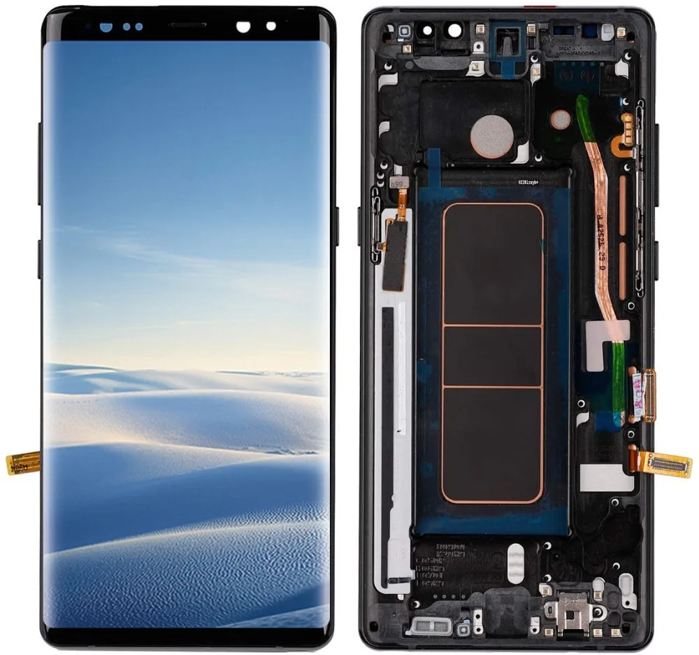 6," супер AMOLED с рамкой lcd для SAMSUNG Galaxy Note 8 lcd Note8 N950 N950F ЖК-дисплей и сенсорный экран Запасные части
