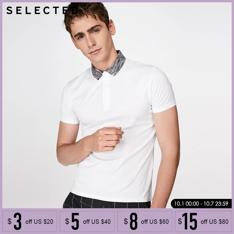 

SELECTED Men's Spring Turn-down Collar Short-sleeved Polo |41823Z537
