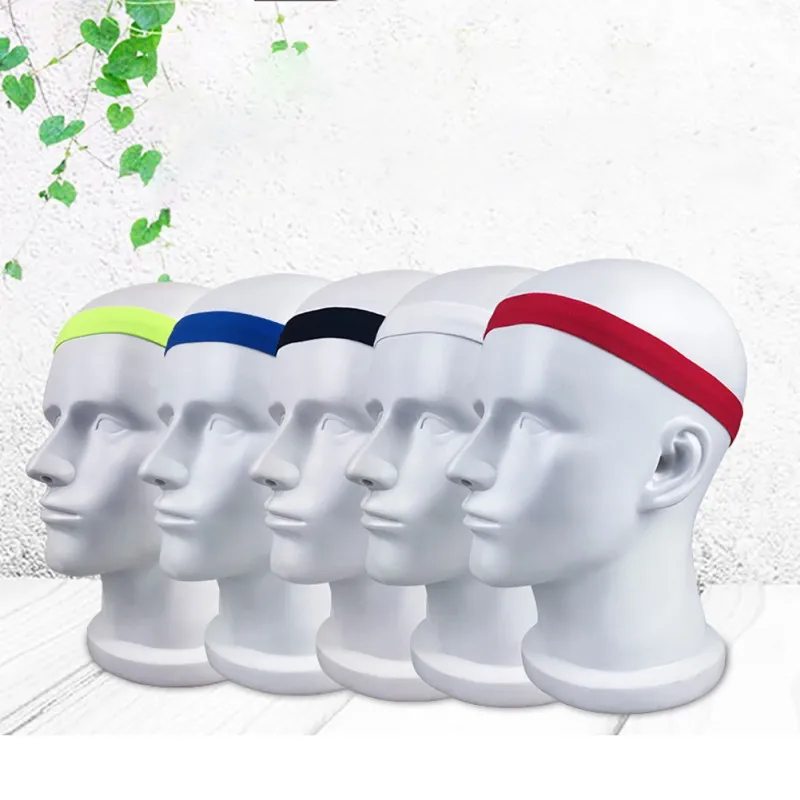 Открытый обруч для волос для спорта Sweatband для женщин и мужчин головные повязки для йоги спортивная повязка на голову противоскользящая эластичная Йога Бег езда на велосипеде головной платок