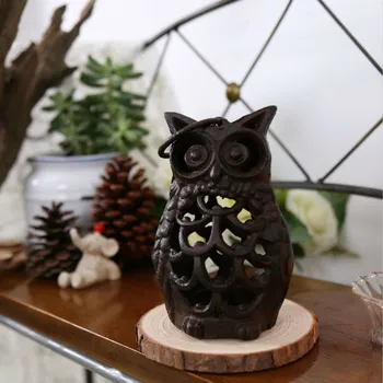 

Candle Holder Owl Metal Candlestick Wedding Decoration Antique Iron Figurines Home Room Decorative Wedding Centerpieces 50XX37