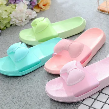 

New Women Indoor Floor Flat Shoes Summer Non-slip Flip Flops Bath Home Slippers Female Y6Y00123